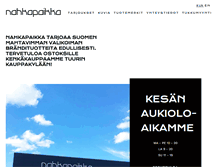 Tablet Screenshot of nahkapaikka.fi